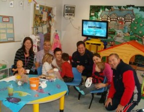 Captain and Coach visit two Kent hospitals