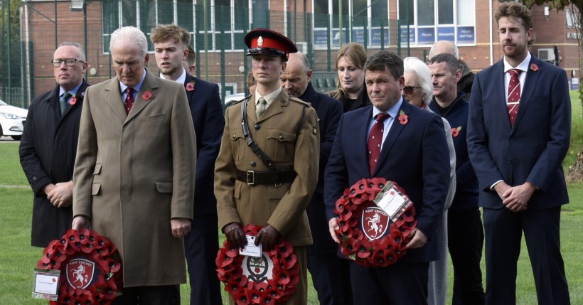 Club’s annual Remembrance Service takes place at The Spitfire Ground