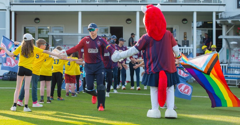 Kent Cricket shows its support for Pride Month during flagship Canterbury Cricket Week