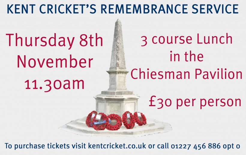 Kent Cricket’s Remembrance Service