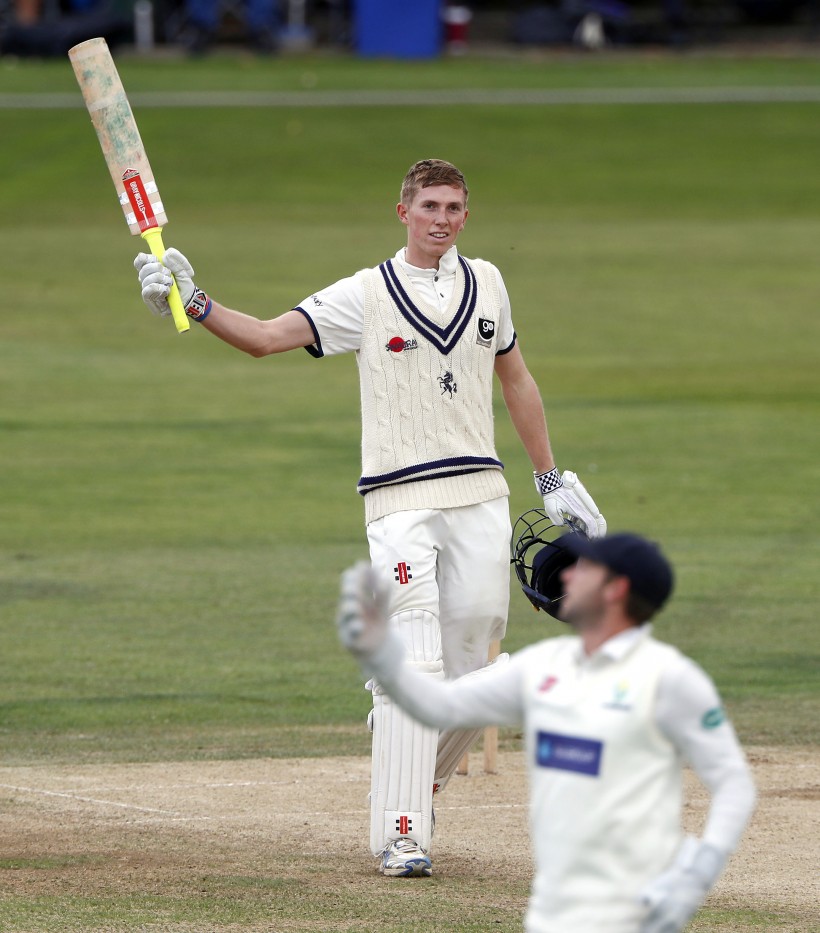 Brilliant Crawley hits maiden century as Kent charge on