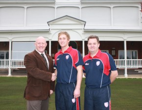 Adam Ball receives scholarship from Kent Cricket Academy and the University of Kent
