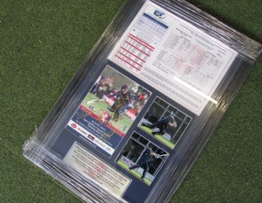 Limited edition signed and framed scorecard/match guide packages commemorate Kent’s record breaking YB40 win