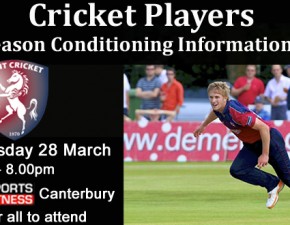 Free Cricket Players Pre-Season Conditioning Information Night