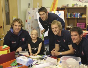 Kent Cricketers Visit Demelza Children’s Hospice