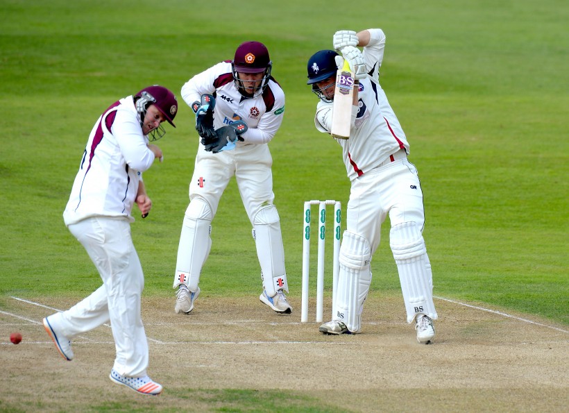 Dickson, Gidman and Coles hits 50s on day one v Northants