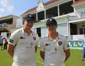 Coles and Northeast honoured with county caps in Canterbury Week presentation