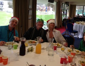 Porchlight users enjoy Christmas lunch at The Spitfire Ground, St Lawrence