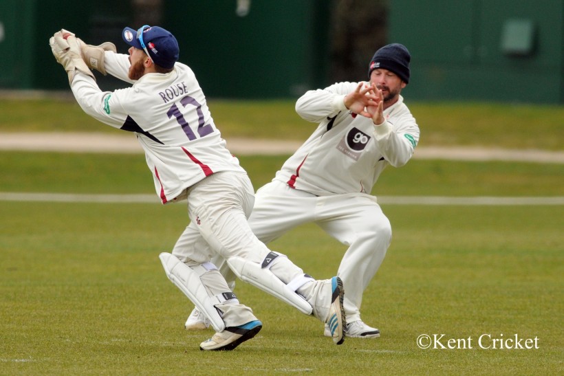 Kent v Essex: Adam Riley picks up four wickets in 14 balls