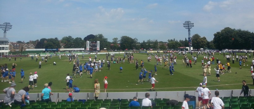 1,500 children enjoy Schools’ Day at The Spitfire Ground, St Lawrence