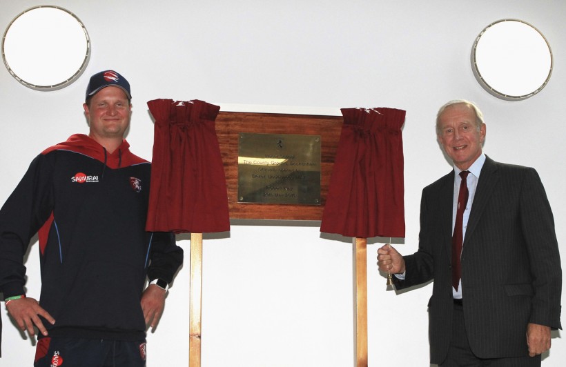 Rob Key and Derek Underwood open indoor school at Beckenham